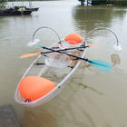 Plastic 2 Persons Clear Bottom Kayak Rowing Boat For Sturdy Easy To Use
