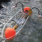 Polycarbonate Water Quest Canoe , Lightweight Lake Sport Boats With Paddles