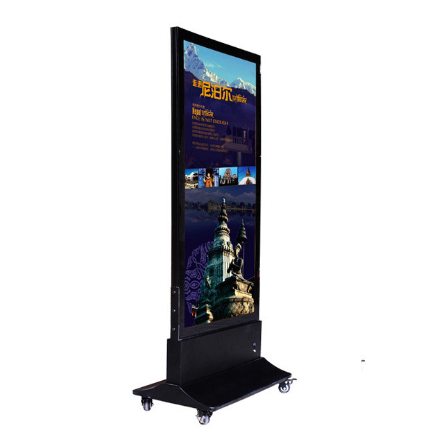 Advertising LED Light Box Display Stand Double Side Aluminum Frame Custom Shape