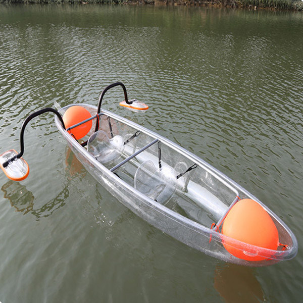 High Performance See Through Canoe , 300mm Deep Transparent Single Sea