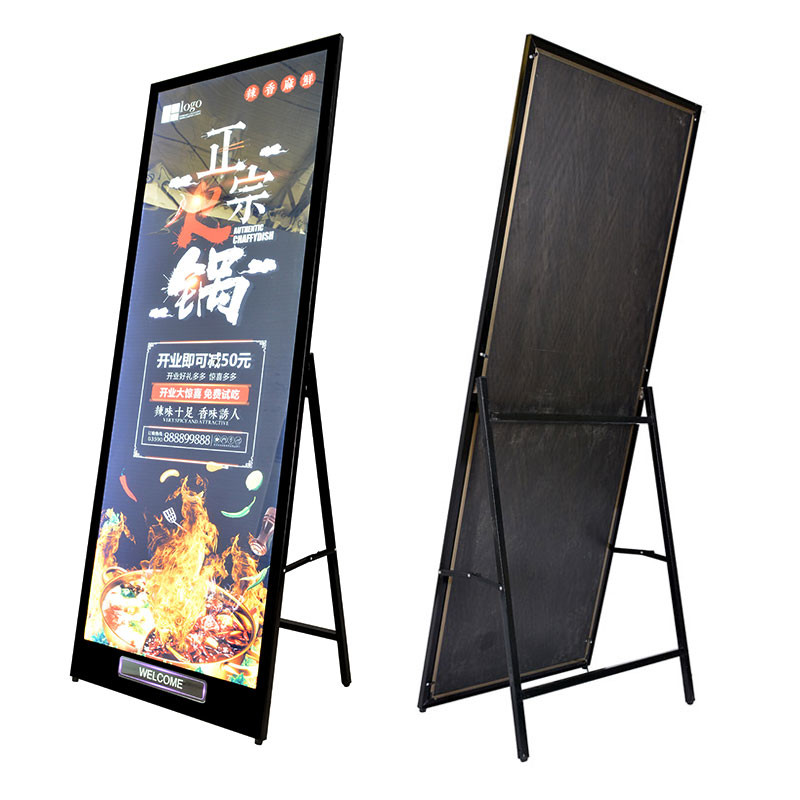Vertical LCD Advertising Display Stand Double Sided Outdoor LED Open