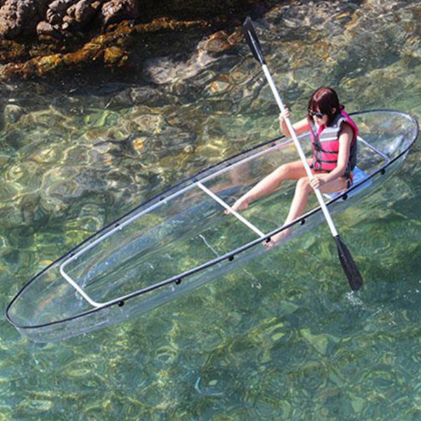 Light Weight Polycarbonate Sea Kayak With Outrigger For 2 Person