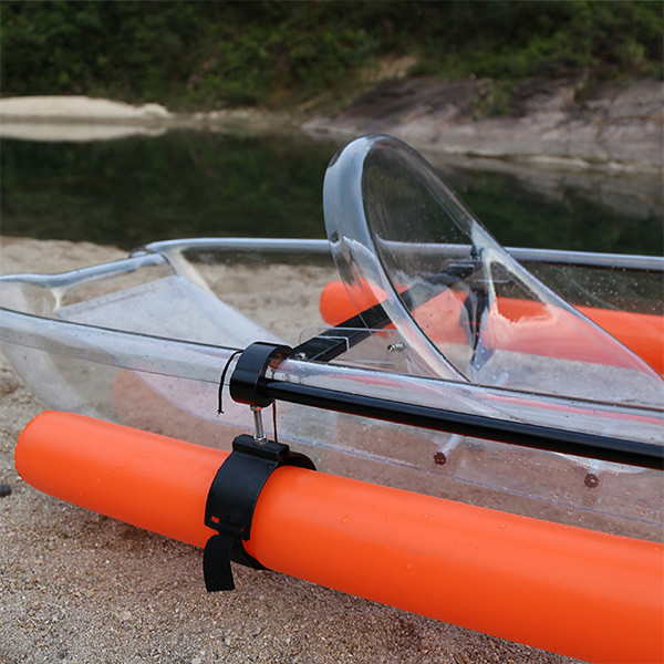 Waterproof Surfing Clear Plastic Kayak UV Coating 3 Person Pedal Canoe
