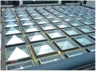 Polycarbonate Plastic Dome Skylight Pyramid Shape UV Coating Clear Color