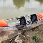 3330 X 900 X 350mm Clear Bottom Kayak 2 Seats Plastic Acrylic Material SGS Listed