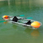 Smooth Surface Glass Bottom Canoe , Whitewater Sit On Top Surf Kayak For Couple