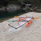 Sightseeing Double Vision Kayak , Sit On Canoe For Tourist Attractions Lakes