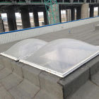 High Transmittance Indoor Skylight Cover , Solid Sheet Plastic Roof Domes