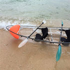 Polycarbonate Clear Bottom Kayak For 2 Person 330cm Length CE / SGS Approval