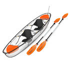 White Water Clear Bottom Fishing Kayak , Aluminum Frame Water Sports Equipment