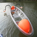 Clear Two Person Plastic Boat , 180KG Weight Capacity 10 Foot Ocean Kayak