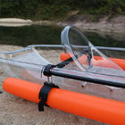 336 * 91 * 37CM Clear Plastic Kayak Polycarbonate Material 4 Paddlers Easy To Use
