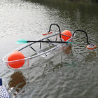 Transparent Plastic Rowing Boat , 0 - 360 Degree Blade River Fishing Boats