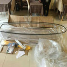 Double Polycarbonate 2 Man Fishing Canoe , See Through Bottom Kayak With Pedals