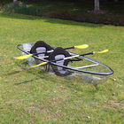 Transparent 2 Person Touring Kayak , 6mm Hull Clear Bottom Canoe With Equalizing Bar