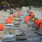 double sit on top clear canoe/plastic transparent kayak,clear boat with decent design,small plastic boats