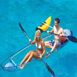 Transparent Plastic Small Fishing Boats, Unbreakable Polycarbonate Clear Lover Kayaks for sale