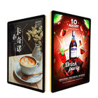 Electroplating Surface LED Photo Frame Light Box For Retail Shop , Office