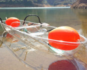 High Stability Clear Plastic Kayak With Paddle / 2 Man Plastic Boat