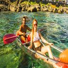 6mm Thickness See Through Bottom Crystal Clear Kayak With Paddles For Surfing