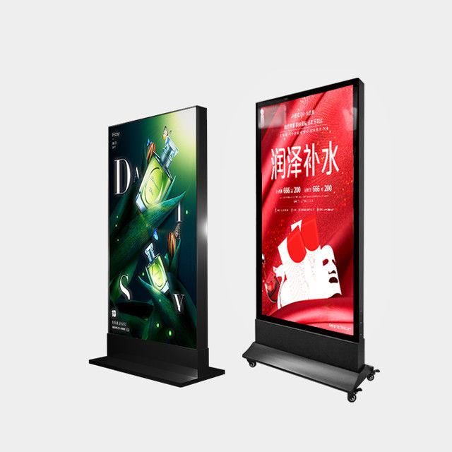 Advertising LED Light Box Display Stand Double Side Aluminum Frame Custom Shape