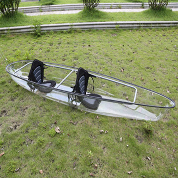 Glass Clear Plastic See Through Kayak With Four Paddlers 3.1 - 4m Length