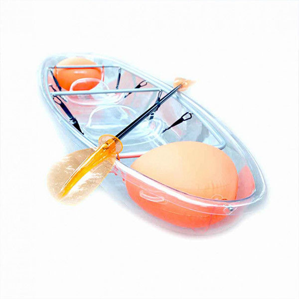 6mm Pc Transparent Canoe Durable With UV Protective Layer Two Persons Capacity