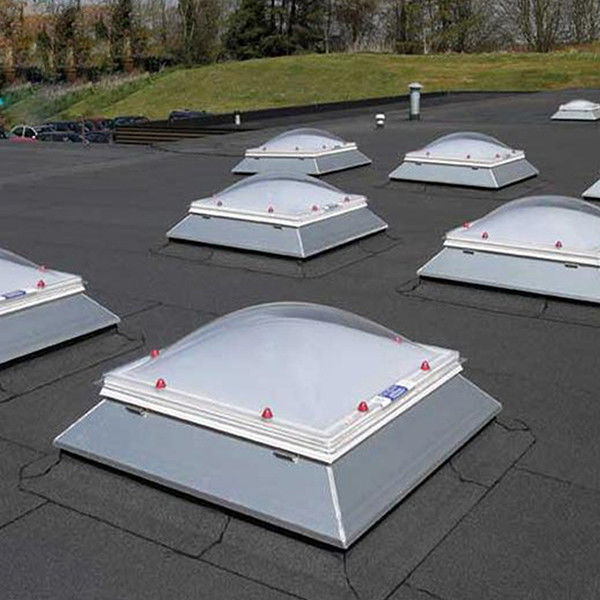 High Transmittance Indoor Skylight Cover , Solid Sheet Plastic Roof Domes