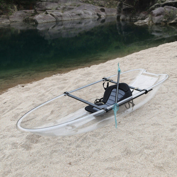 Anti Aging Clear Bottom Canoe , Hard Plastic Kayak For Hotels / Resorts