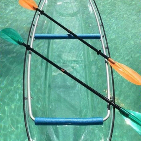 100 % Clear Plastic Kayak For Sport / Sightseeing 21.5kg Weight Stable