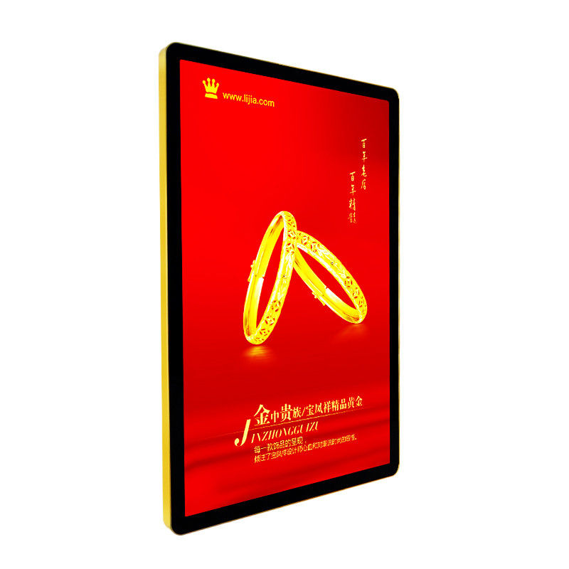Electroplating Surface LED Photo Frame Light Box For Retail Shop , Office